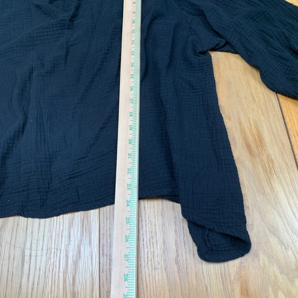 bryn Walker Black Textured Cowl Neck Blouse - Picture 4 of 9
